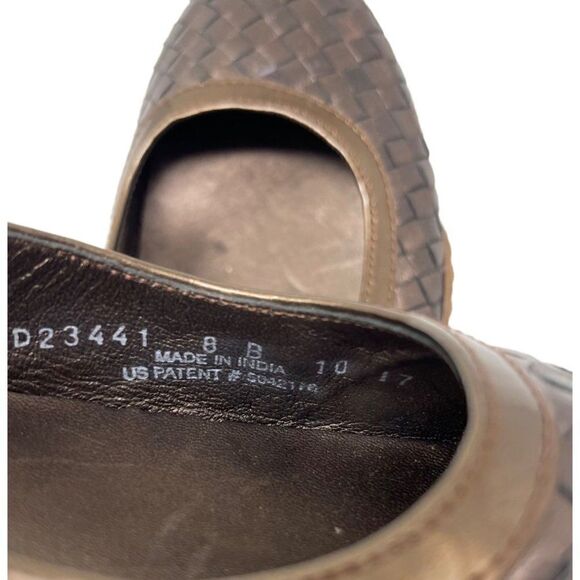 Nike Air Slip on flats US 8B BoxC Brown weaved leather Cole Haan GSeries - Picture 4 of 7